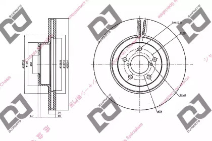 Тормозной диск DJ PARTS BD1409